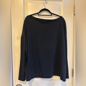 All Saints Wide Neck Knit Top
